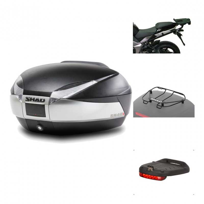 Rear trunk + mounting hardware + accessories  SH48 TITANIUM PREMIUM
