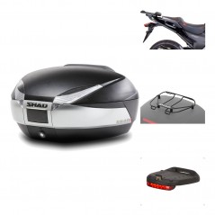 Rear trunk + mounting hardware + accessories  SH48 TITANIUM PREMIUM