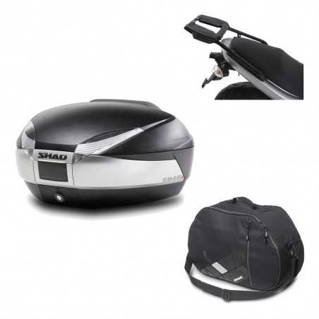 Back trunk + big top fitting + internal bag SH48 TITANIUM PREMIUM