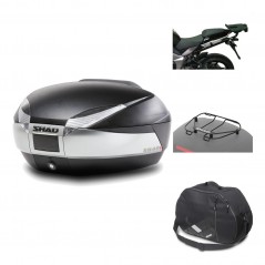 Rear trunk + mounting hardware + accessories  SH48 TITANIUM PREMIUM