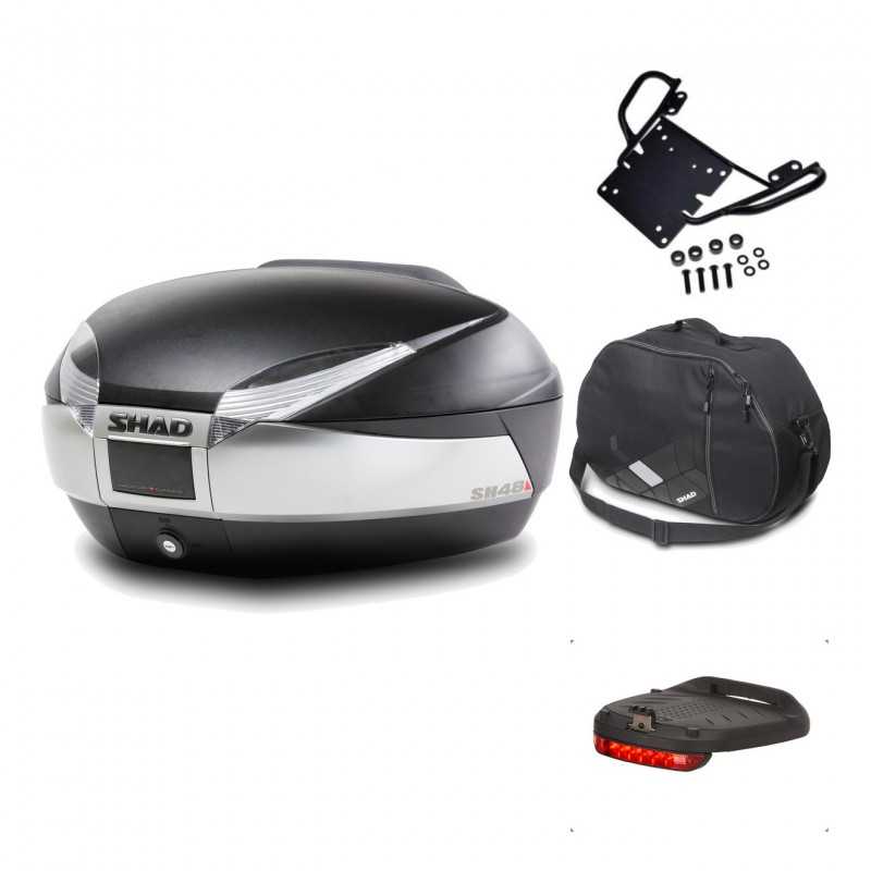 Rear trunk + mounting hardware + accessories  SH48 TITANIUM PREMIUM