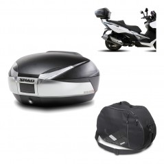 Back trunk + big top fitting + internal bag  SH48 TITANIUM PREMIUM