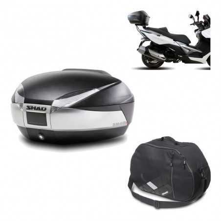 Back trunk + big top fitting + internal bag SH48 TITANIUM PREMIUM