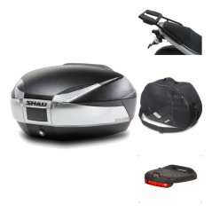 SHAD Baul trasero + herraje montaje accesorios SH48 TITANIUM PREMIUM KIT-185442