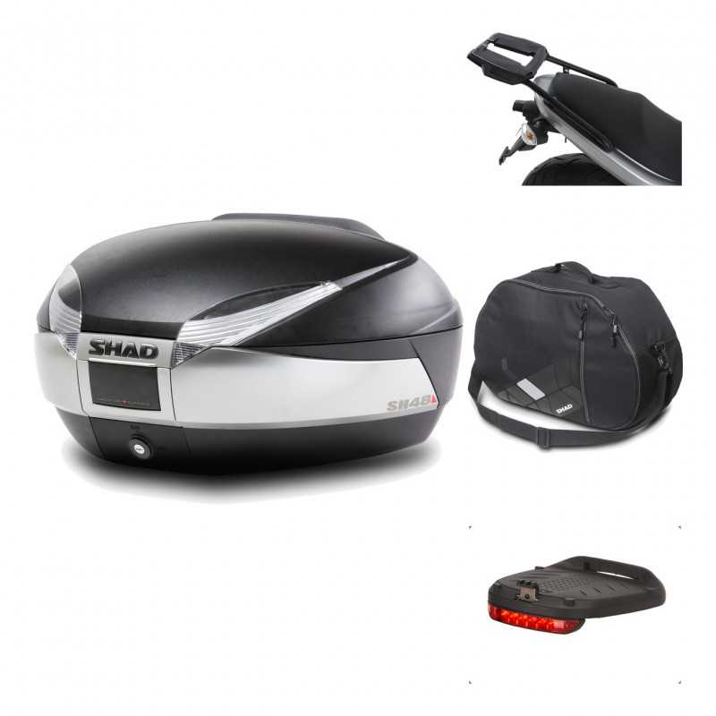 SHAD Baul trasero + herraje montaje accesorios SH48 TITANIUM PREMIUM KIT-185442