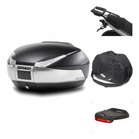 SHAD Baul trasero + herraje montaje accesorios SH48 TITANIUM PREMIUM KIT-185442