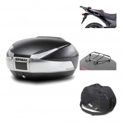 Rear trunk + mounting hardware + accessories  SH48 TITANIUM PREMIUM