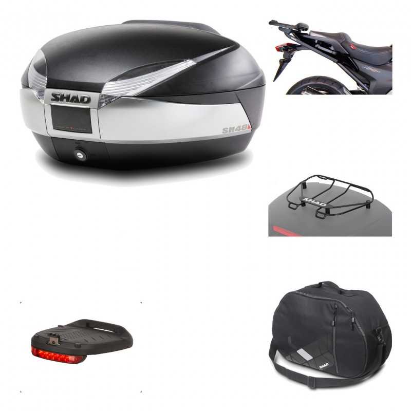 Rear trunk + mounting hardware + accessories  SH48 TITANIUM PREMIUM