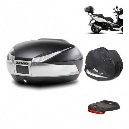 SHAD Baul trasero + herraje montaje accesorios SH48 TITANIUM PREMIUM KIT-185490