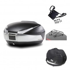 Rear trunk + mounting hardware + accessories  SH48 TITANIUM PREMIUM