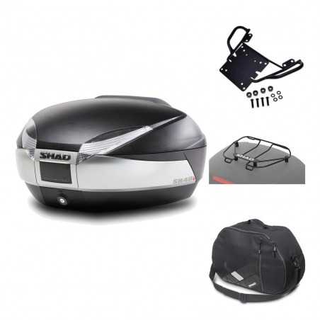SHAD Baul trasero + herraje montaje accesorios SH48 TITANIUM PREMIUM KIT-185293