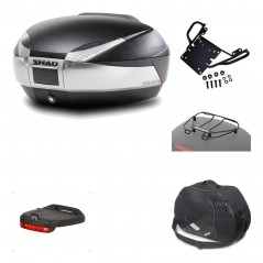 Rear trunk + mounting hardware + accessories  SH48 TITANIUM PREMIUM