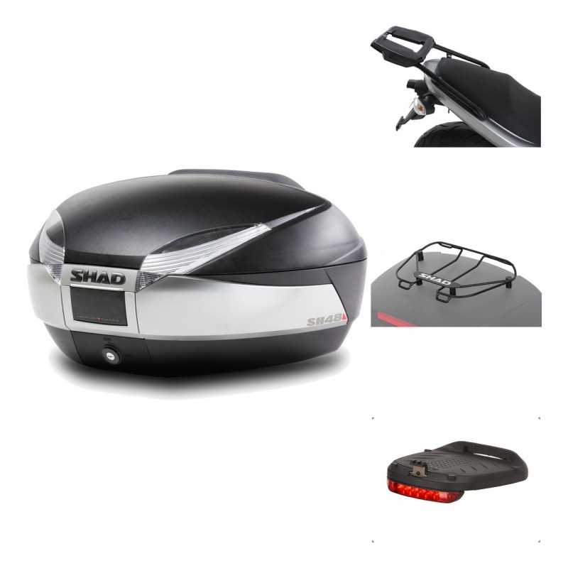 Rear trunk + mounting hardware + accessories  SH48 TITANIUM PREMIUM