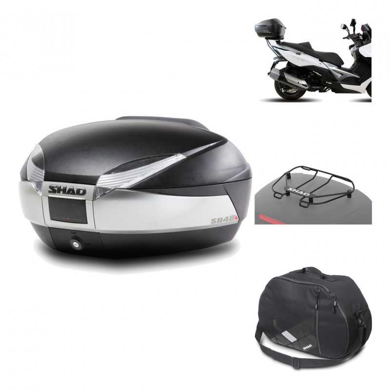 Rear trunk + mounting hardware + accessories  SH48 TITANIUM PREMIUM