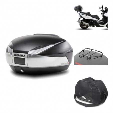 SHAD Baul trasero + herraje montaje accesorios SH48 TITANIUM PREMIUM KIT-185493