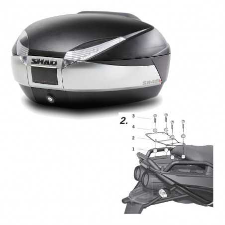 Back trunk + big top fitting SH48 TITANIUM PREMIUM