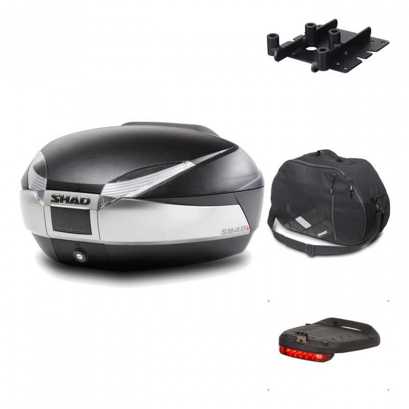 Rear trunk + mounting hardware + accessories  SH48 TITANIUM PREMIUM