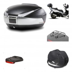 Rear trunk + mounting hardware + accessories  SH48 TITANIUM PREMIUM