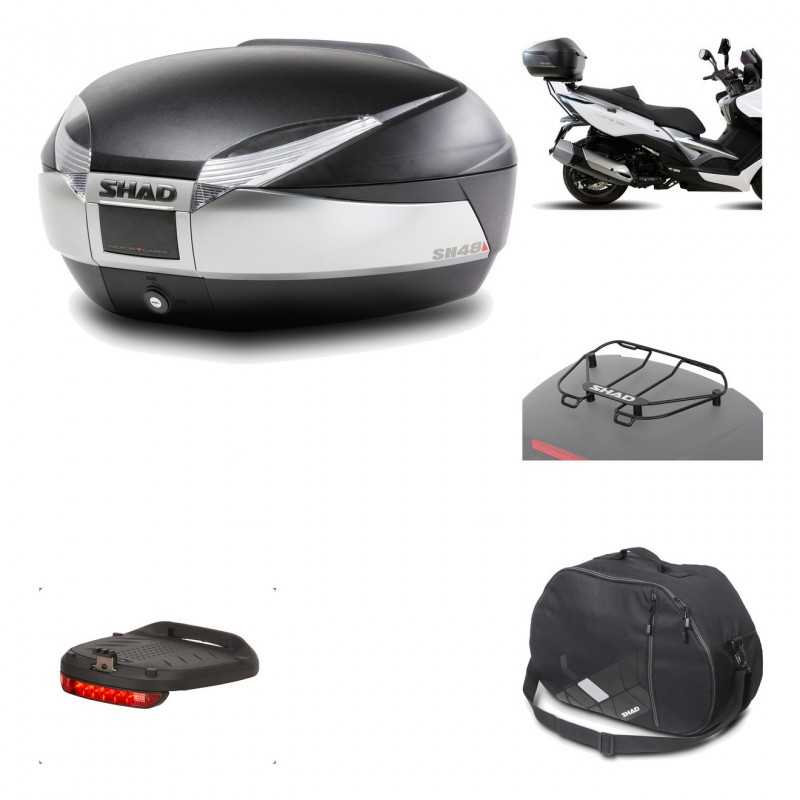 Rear trunk + mounting hardware + accessories  SH48 TITANIUM PREMIUM