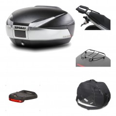 SHAD Baul trasero + herraje montaje accesorios SH48 TITANIUM PREMIUM KIT-185446