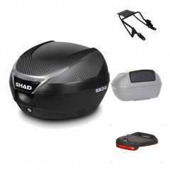Rear trunk + mounting hardware + accessories  SH34 CARBON LOOK