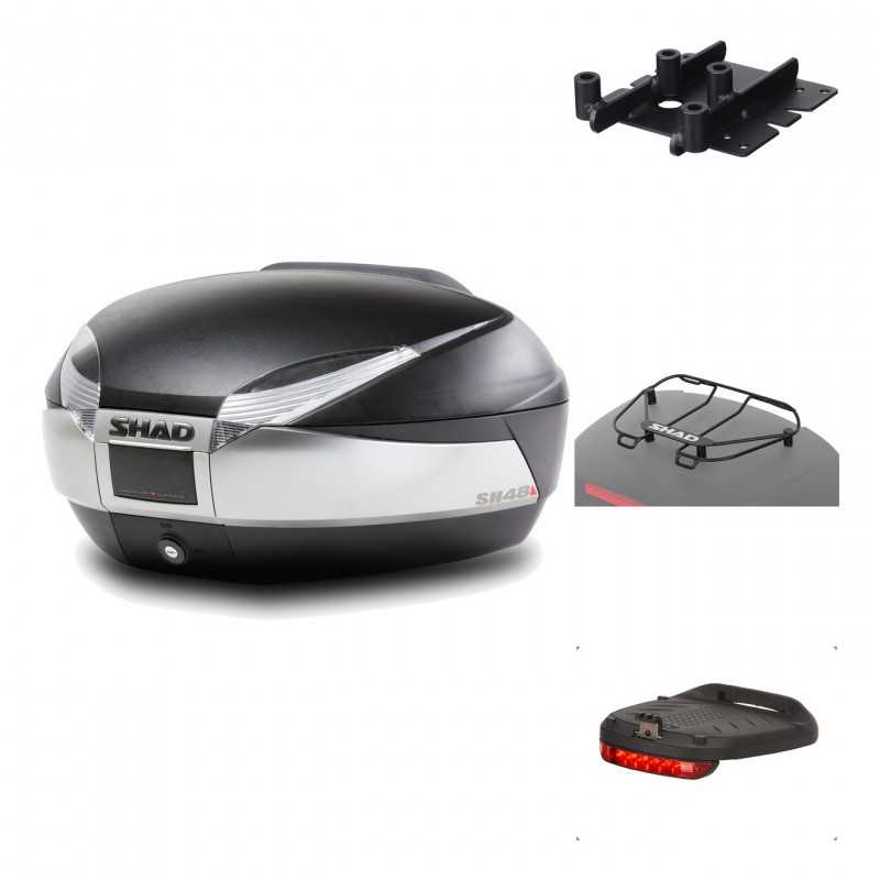 Rear trunk + mounting hardware + accessories  SH48 TITANIUM PREMIUM