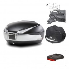 Rear trunk + mounting hardware + accessories  SH48 TITANIUM PREMIUM