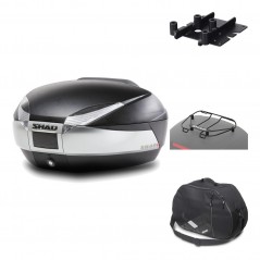Rear trunk + mounting hardware + accessories  SH48 TITANIUM PREMIUM