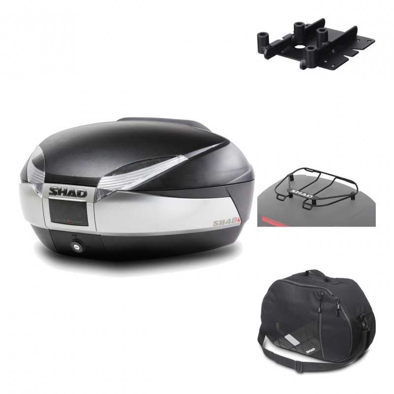 Rear trunk + mounting hardware + accessories  SH48 TITANIUM PREMIUM