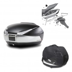 Back trunk + big top fitting + internal bag  SH48 TITANIUM PREMIUM