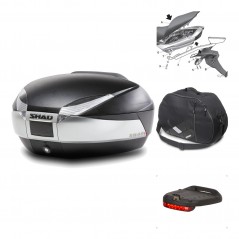 SHAD Baul trasero + herraje montaje accesorios SH48 TITANIUM PREMIUM KIT-185450
