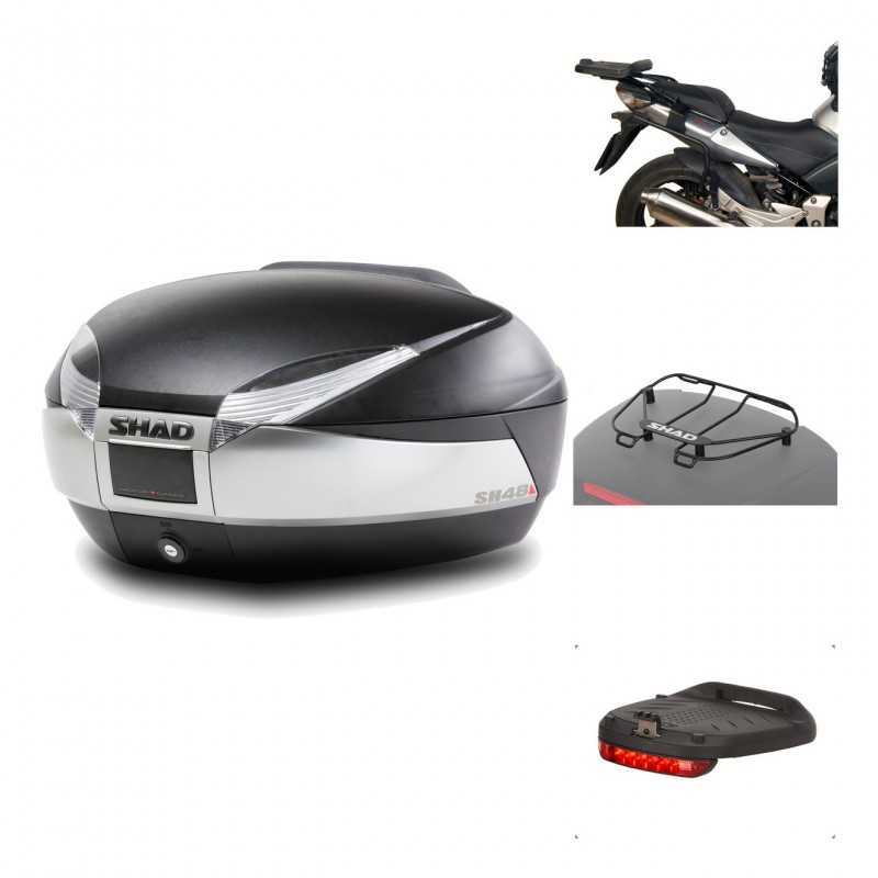 SHAD Baul trasero + herraje montaje accesorios SH48 TITANIUM PREMIUM KIT-185300