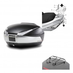 Back trunk + big top fitting + top grid rack  SH48 TITANIUM PREMIUM