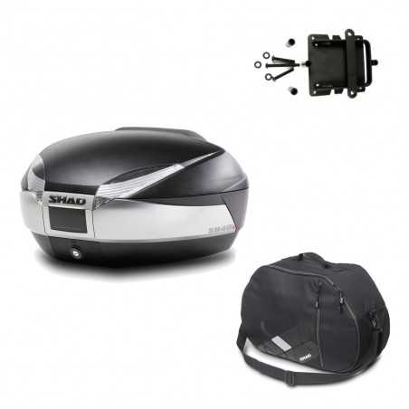 Back trunk + big top fitting + internal bag SH48 TITANIUM PREMIUM