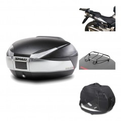 Rear trunk + mounting hardware + accessories  SH48 TITANIUM PREMIUM