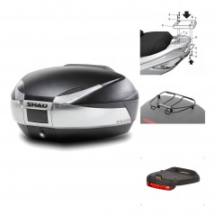 Rear trunk + mounting hardware + accessories  SH48 TITANIUM PREMIUM