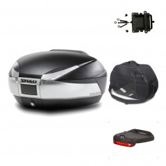 SHAD Baul trasero + herraje montaje accesorios SH48 TITANIUM PREMIUM KIT-185602