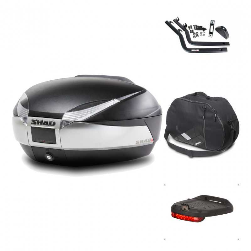 Rear trunk + mounting hardware + accessories  SH48 TITANIUM PREMIUM