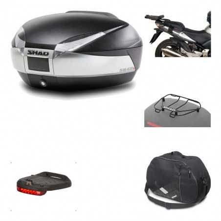 Rear trunk + mounting hardware + accessories SH48 TITANIUM PREMIUM