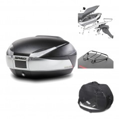 Rear trunk + mounting hardware + accessories  SH48 TITANIUM PREMIUM