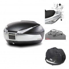 Rear trunk + mounting hardware + accessories  SH48 TITANIUM PREMIUM
