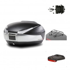 SHAD Baul trasero + herraje montaje accesorios SH48 TITANIUM PREMIUM KIT-185604