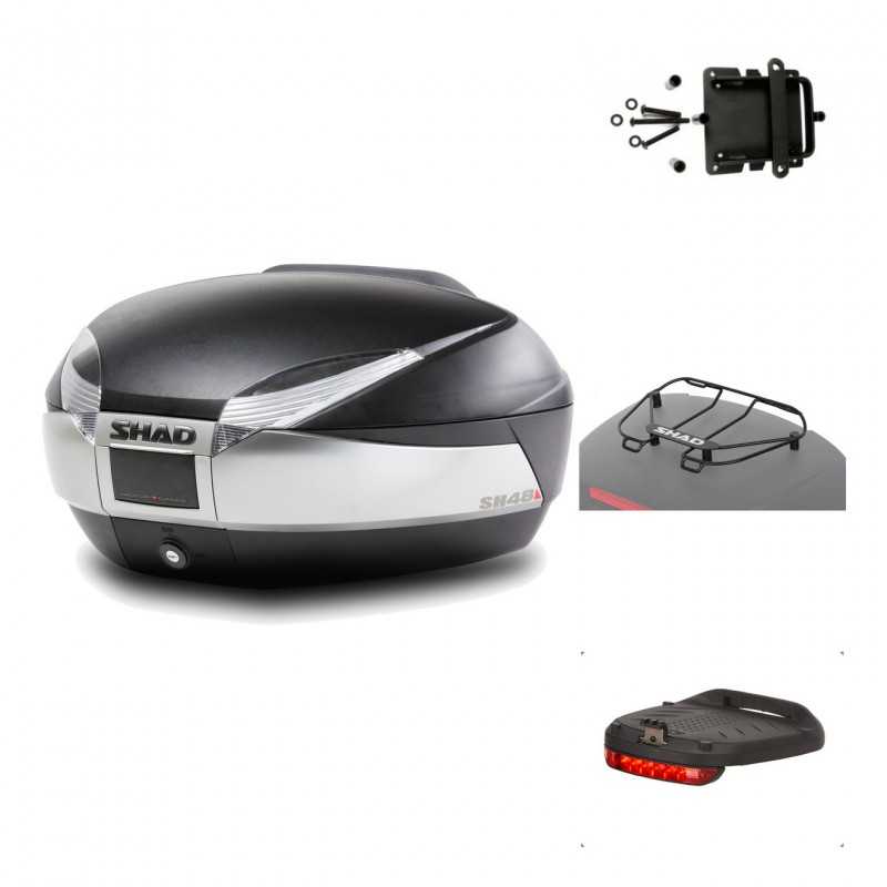 Rear trunk + mounting hardware + accessories  SH48 TITANIUM PREMIUM