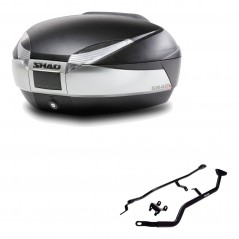 SHAD Baul trasero + herraje montaje SH48 TITANIUM PREMIUM KIT-185503