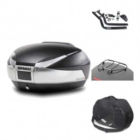 Rear trunk + mounting hardware + accessories SH48 TITANIUM PREMIUM