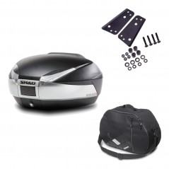 SHAD Baul trasero + herraje montaje bolsa interna SH48 TITANIUM PREMIUM KIT-185305