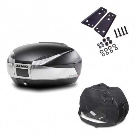 Back trunk + big top fitting + internal bag SH48 TITANIUM PREMIUM