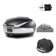 Rear trunk + mounting hardware + accessories  SH48 TITANIUM PREMIUM