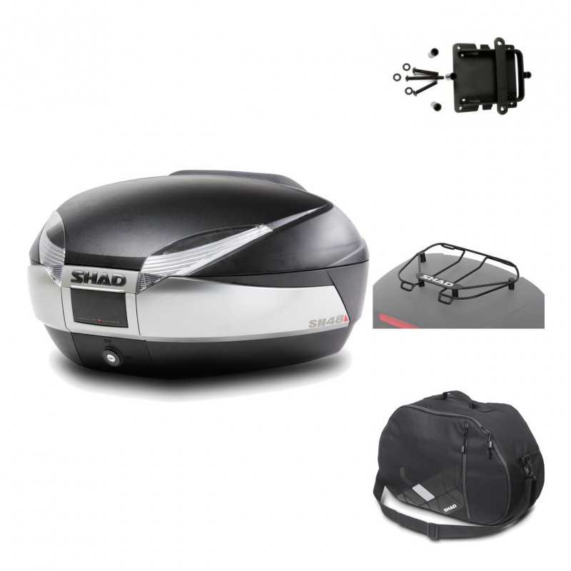 Rear trunk + mounting hardware + accessories  SH48 TITANIUM PREMIUM
