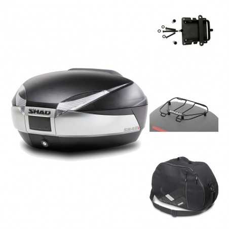 SHAD Baul trasero + herraje montaje accesorios SH48 TITANIUM PREMIUM KIT-185605